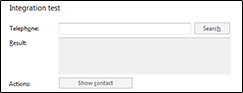 Integration test results