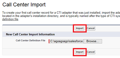 Import XML file
